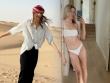 "Búp bê" Sharapova thắng trượt cát, mỹ nhân Bouchard mặc bikini tạo dáng quyến rũ