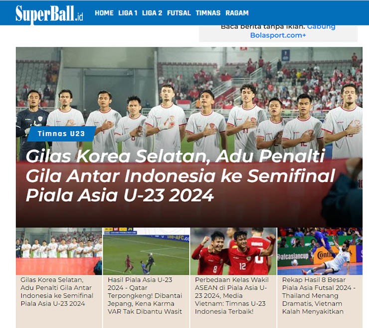 Tờ Super Ball tin rằng vé dự Olympic đã ở rất gần U23 Indonesia