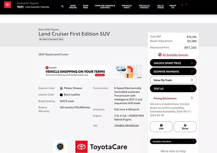 Đại lý bán "kênh giá" Toyota Land Cruiser hơn 500 triệu đồng - 5
