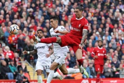 Trực tiếp bóng đá West Ham - Liverpool: Salah và Nunez cùng dự bị (Ngoại hạng Anh)