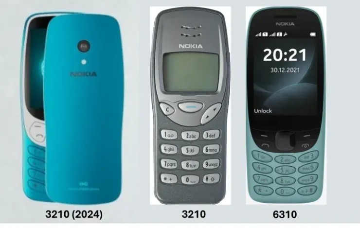 So sánh giữa các sản phẩm, bên cạnh Nokia 6310 mà HMD từng hồi sinh.
