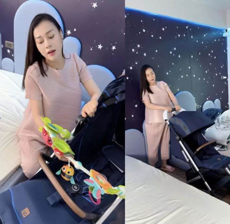 Phương Oanh háo hức chờ đón hai bé sinh đôi, không ngại chi để chuẩn bị cho bé phòng riêng đẹp đẽ.