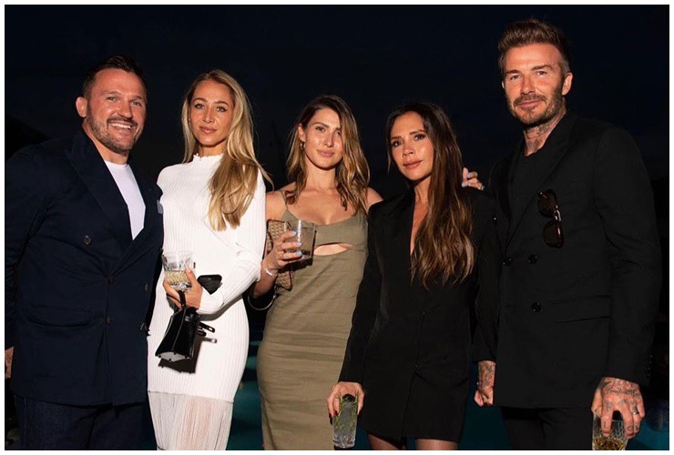Cặp đôi rất thân thiết với gia đình Beckham.