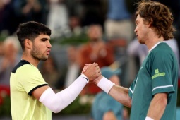 Video tennis Alcaraz - Rublev: Ngược dòng thuyết phục, phá vỡ giấc mơ (Madrid Open)