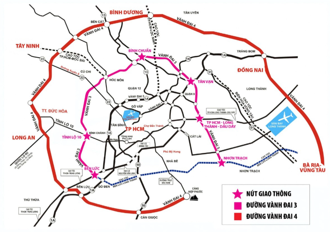 Dự án Vành đai 3 có tổng mức đầu tư trên 75.300 tỉ đồng, là trục giao thông chiến lược nâng tầm phát triển của TP.HCM. Dự án có tổng chiều dài là 92 km, đi qua 4 tỉnh, thành gồm Thành phố Hồ Chí Minh, Bình Dương, Đồng Nai, Long An.