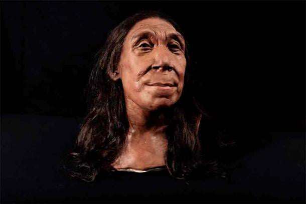 Bà Shanidar Z, một người phụ nữ Neanderthals hơn 40 tuổi, trong hình ảnh được tái hiện - Ảnh: ĐẠI HỌC CAMBRIDGE