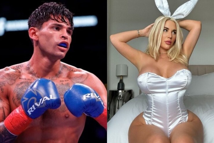 Ryan Garcia (trái) đính hôn với Savannah Bond trước khi thượng đài ngày 14/4