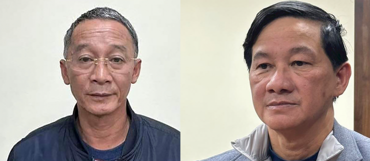Bí thư Tỉnh uỷ Lâm Đồng Trần Đức Quận (phải) và Chủ tịch UBND tỉnh Lâm Đồng Trần Văn Hiệp đã bị khởi tố, bắt giam.