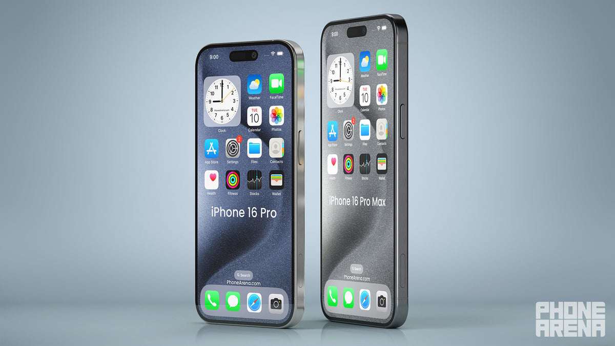 Ảnh concept iPhone 16 Pro, iPhone 16 Pro Max.