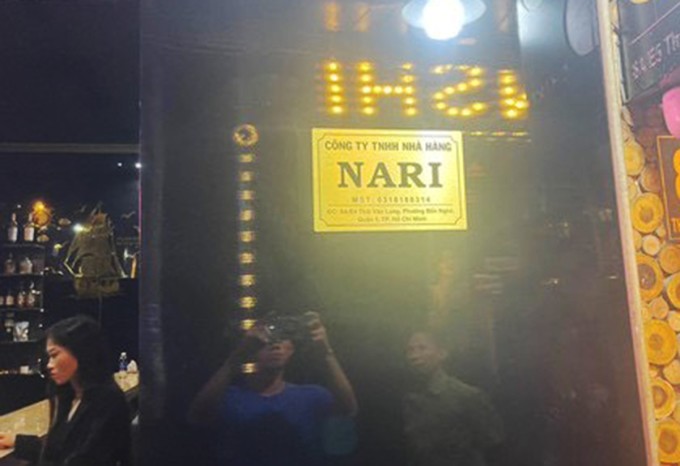 Nhà hàng Nari Bar. Ảnh: Công an cung cấp