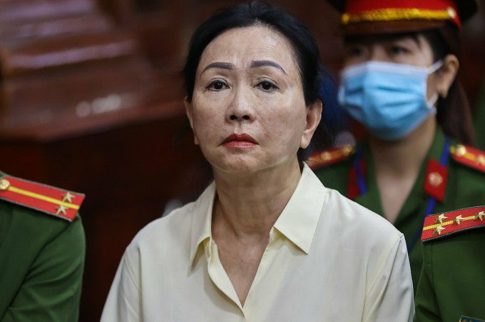 Bà Trương Mỹ Lan tại tòa hồi tháng 4. Ảnh: Quỳnh Trần