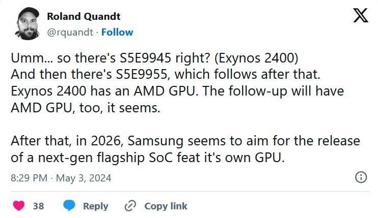 Tin đồn về dòng chip của Samsung.