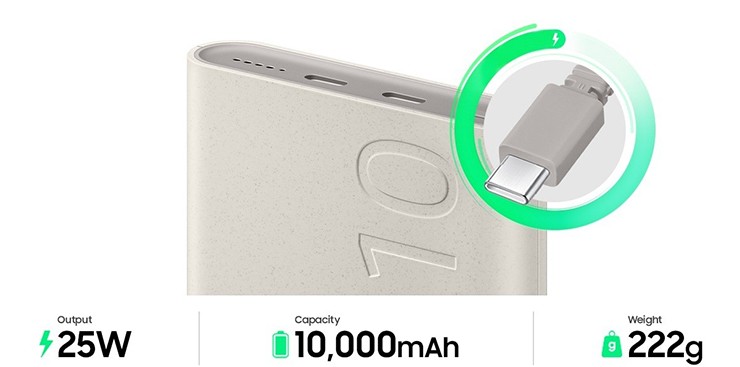 Samsung introduces 10,000 mAh and 20,000 mAh power banks, priced from 1 million VND - 1