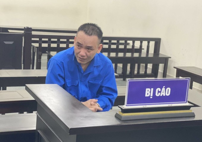 Nguyễn Văn Hải tại tòa, ngày 7/5. Ảnh: Danh Lam