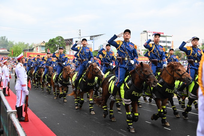 Khối Cảnh sát cơ động Kỵ binh. Ảnh:&nbsp;Giang Huy