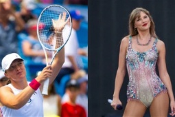 Siêu sao tennis nữ số 1 thế giới Swiatek chưa thua từ khi nghe nhạc Swift