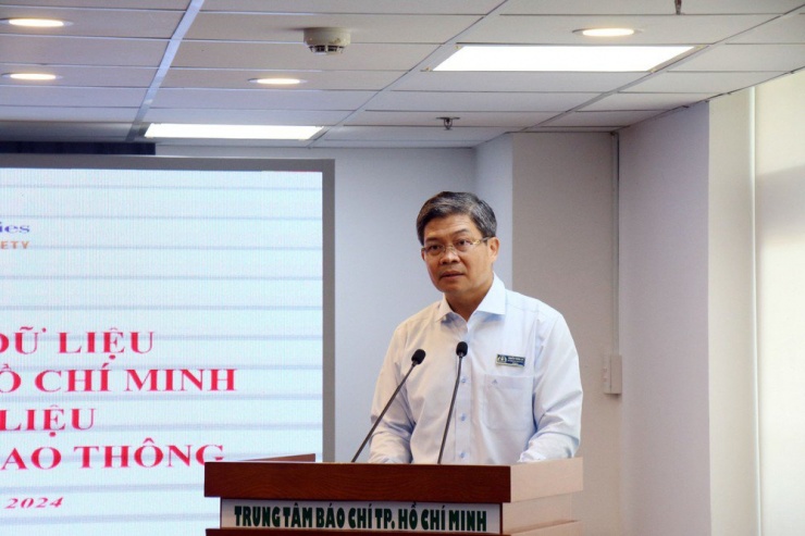 Ông Nguyễn Thành Lợi, Phó Trưởng ban chuyên trách Ban ATGT TP.HCM phát biểu.