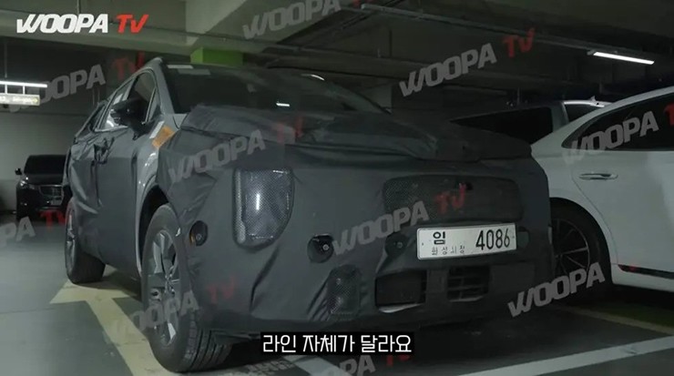 KIA Sportage facelift xuất hiện tại Hàn Quốc. Ảnh: WoopaTV