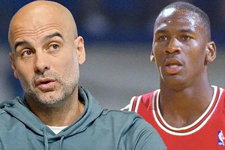 Pep Guardiola khi còn là cầu thủ hay thức đêm xem các trận đấu NBA của Jordan