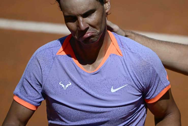 Nadal thất vọng khi bị loại sớm ở Rome Open