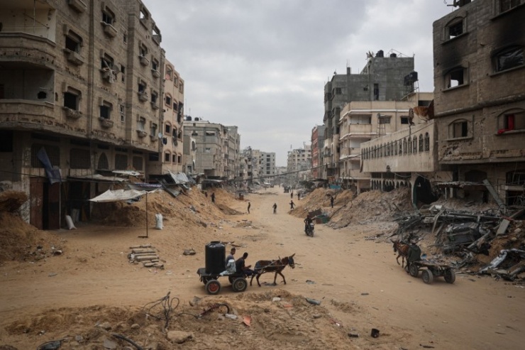 Gaza bị tàn phá vì chiến tranh. Ảnh Getty Images. 