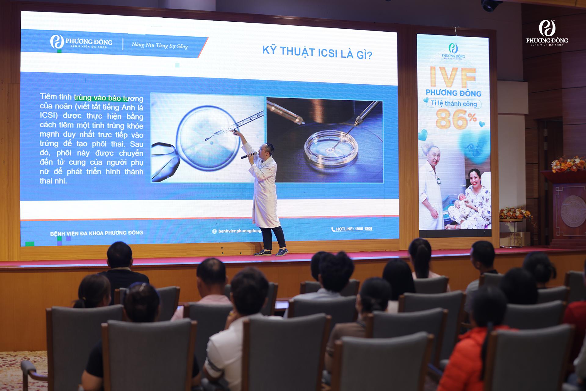 Cơ hội hỏi đáp trực tiếp với chuyên gia tại các sự kiện của IVF Phương Đông.