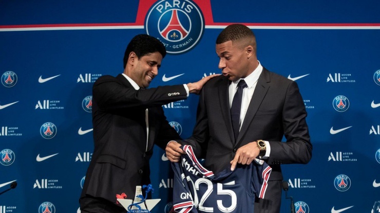 Ngôi sao Mbappe hứa với Chủ tịch PSG sẽ không ra đi miễn phí. Ảnh: GETTY.