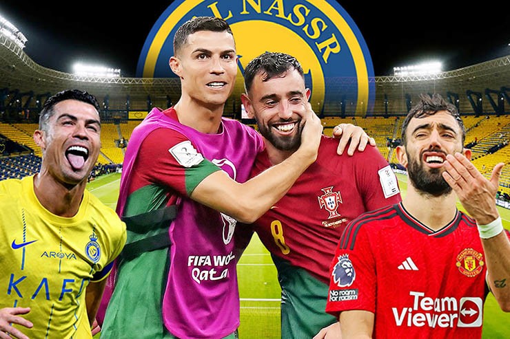 Ronaldo muốn chèo kéo Fernandes đến Al Nassr