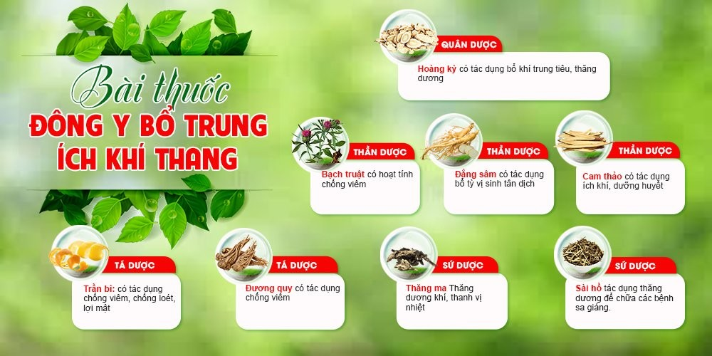 Bài thuốc đông y Bổ Trung Ích Khí Thang