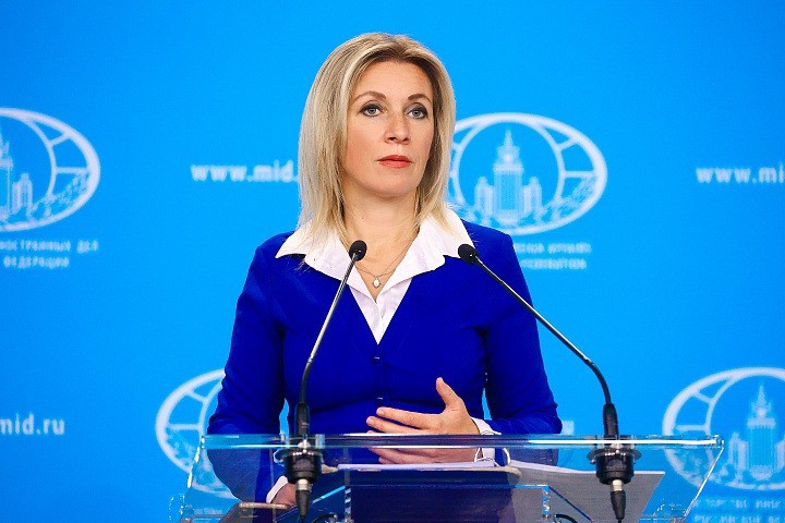 Bà Maria Zakharova, phát ngôn viên Bộ Ngoại giao Nga. Ảnh: BNG Nga