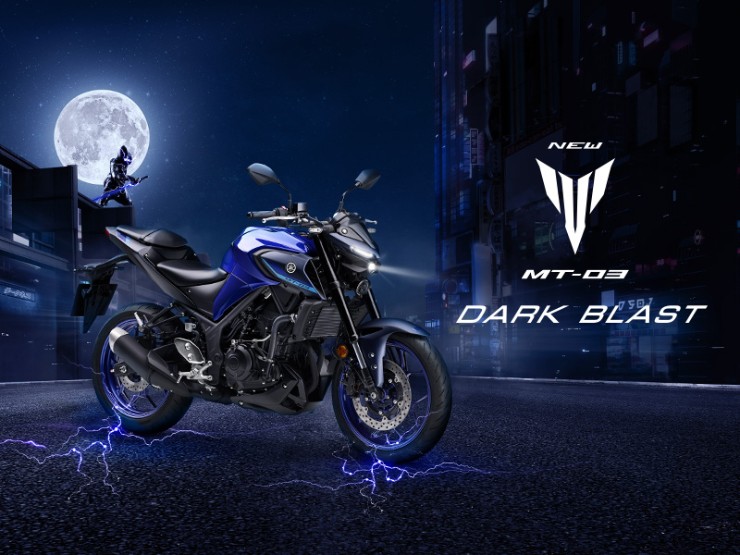 Ra mắt 2024 Yamaha MT-03 Dark Blast, hút dân tập chơi - 3