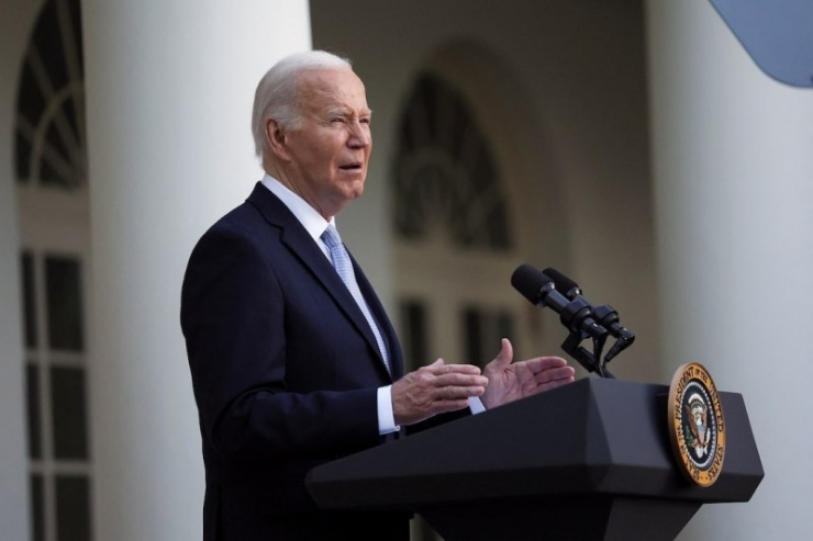 Tổng thống Mỹ Joe Biden phát biểu tại Nhà Trắng ngày 20/5. Ảnh Reuters. 