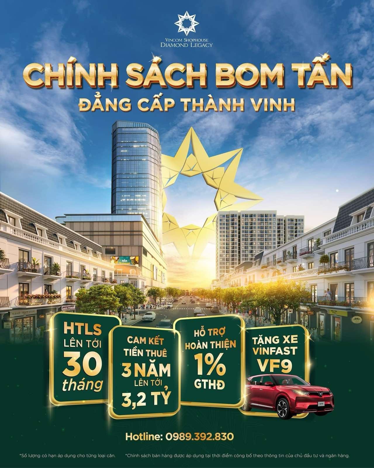 Chính sách cam kết tiền thuê trong 3 năm giúp các nhà đầu tư ổn định dòng tiền giai đoạn đầu