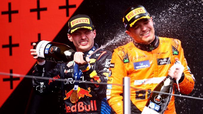 Verstappen và Norris tiếp tục về đích top 2