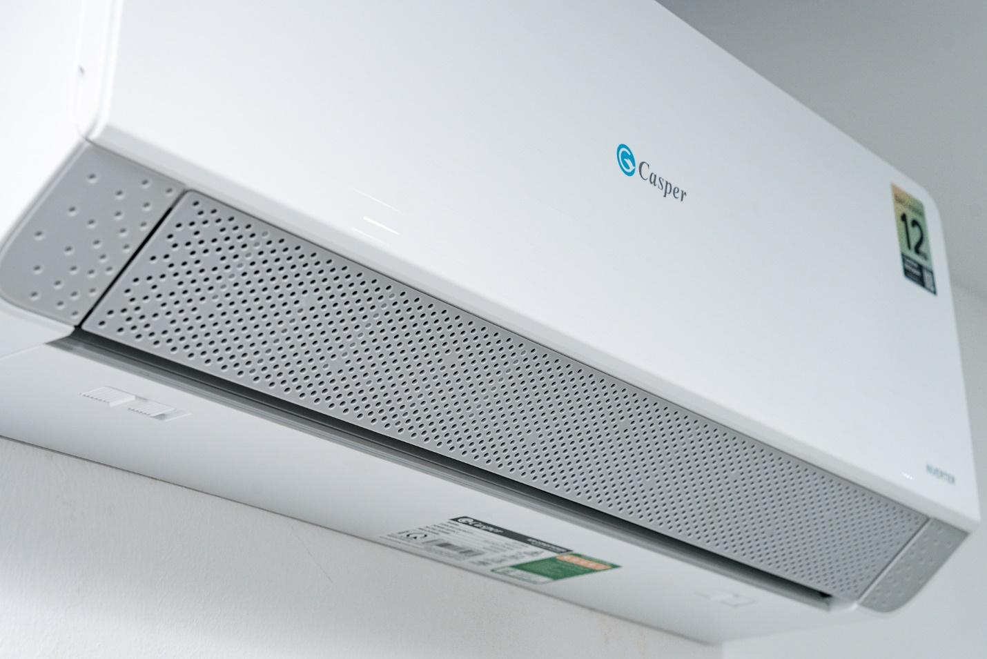 Điều hòa EcoPrime của Casper có tính năng khí mềm SilkAir với cửa gió có hàng ngàn lỗ khí nhỏ. Ảnh: Hưng Vũ
