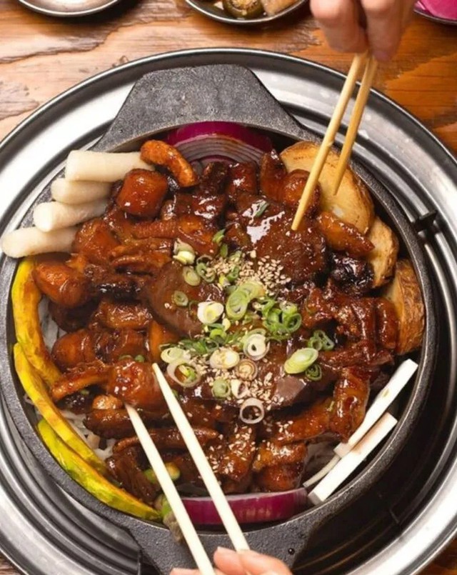 Bò sốt BBQ Hàn Quốc.