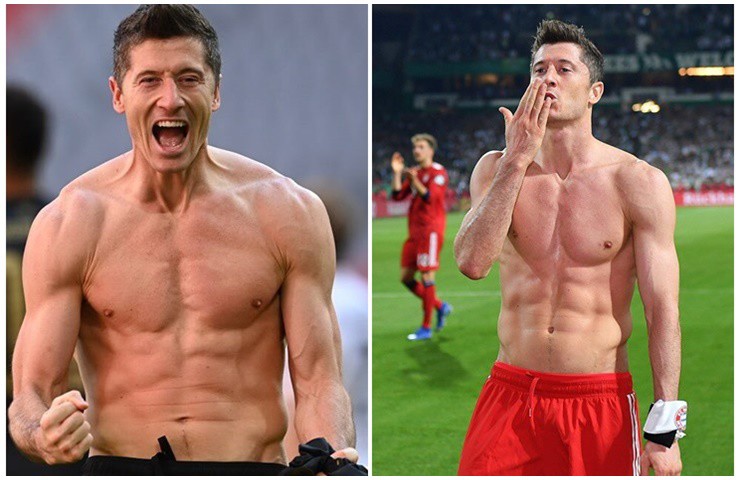 Danh thủ người Ba La Robert Lewandowski cũng là một &#34;quái vật&#34; trên sân cỏ.&nbsp;
