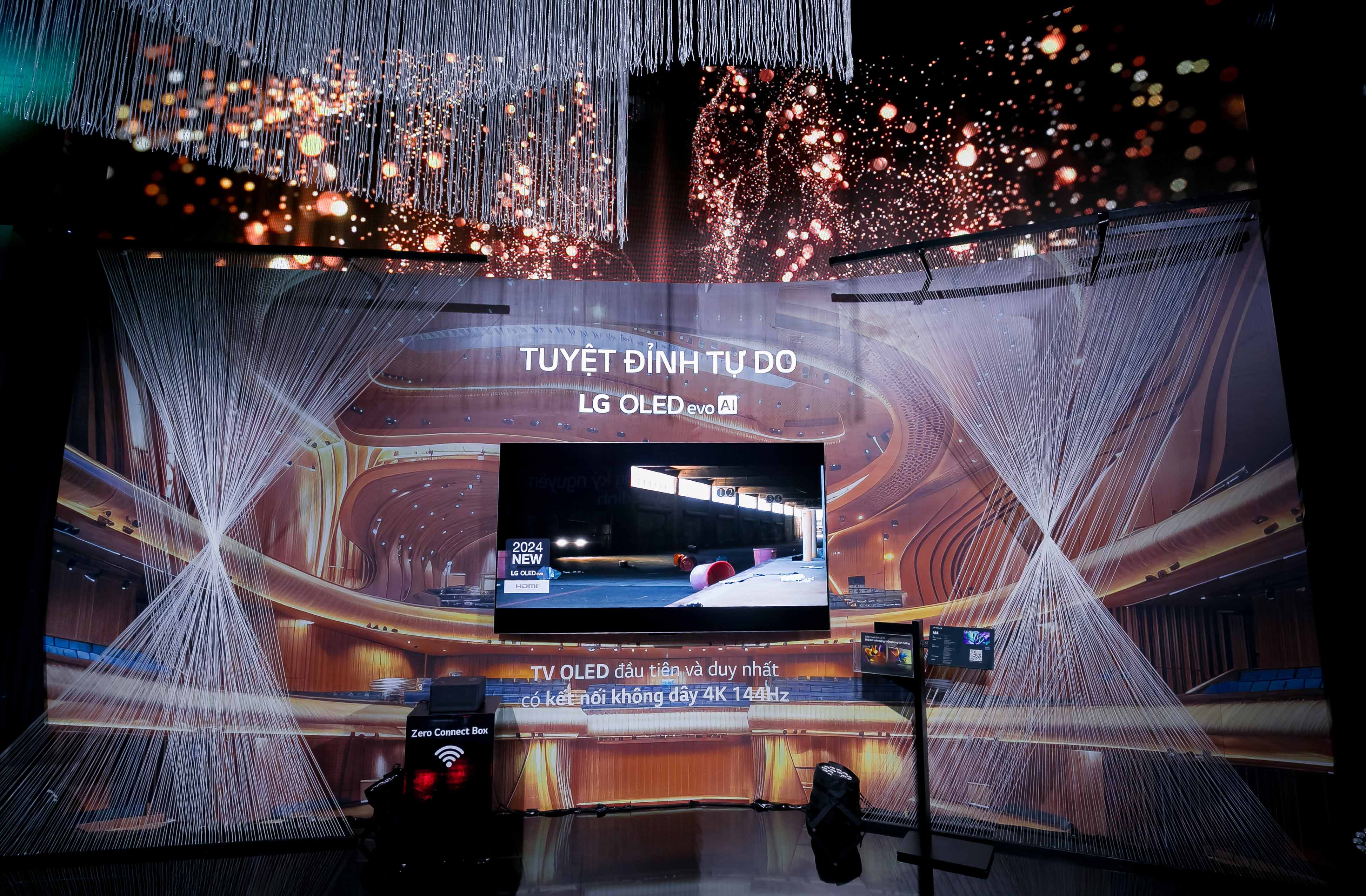 Photo of the LG OLED 2024 TV launch event.