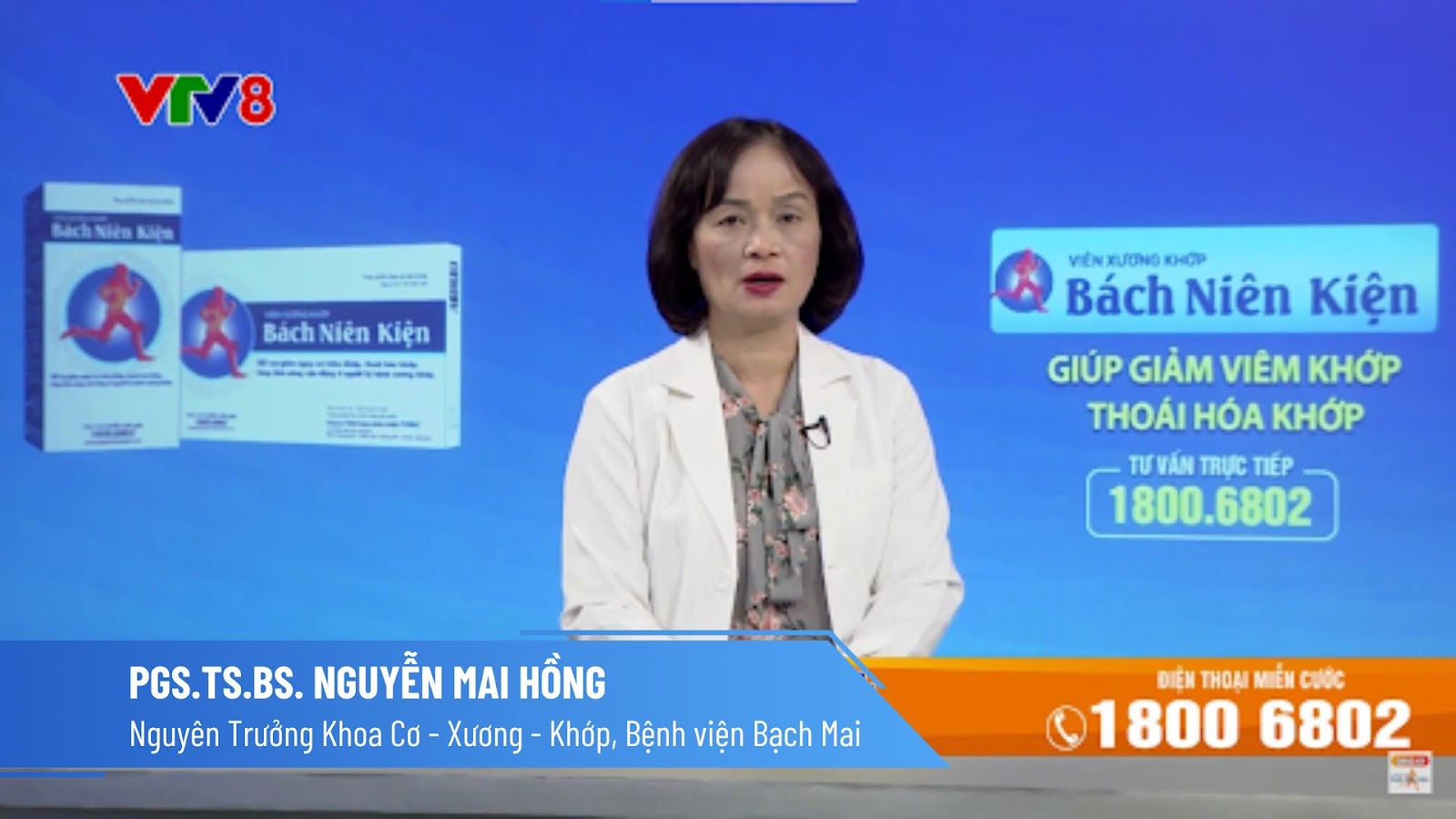 PGS.TS.BS Nguyễn Mai Hồng tư vấn trên VTV8