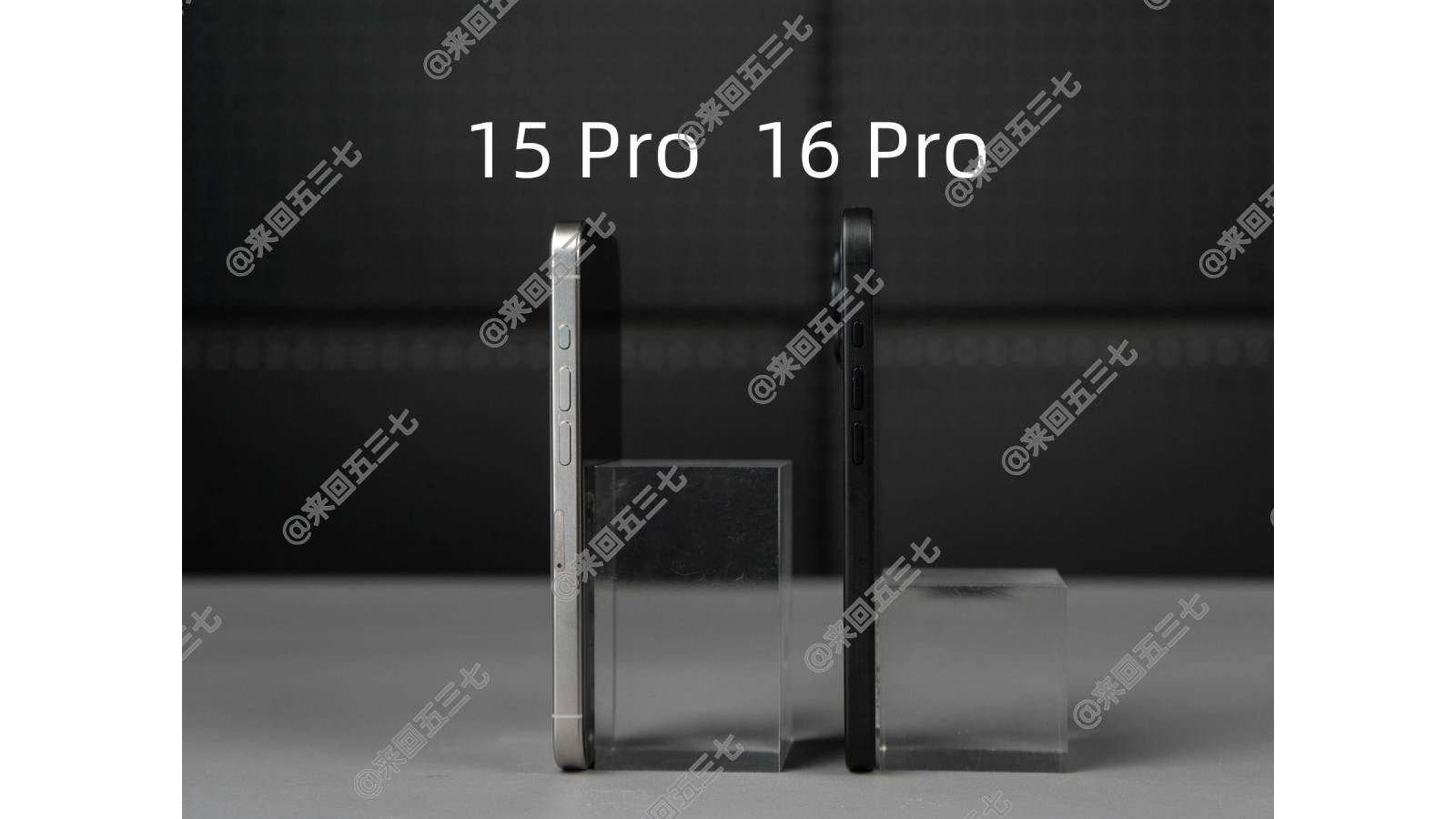 So sánh mô hình&nbsp;iPhone 16 Pro và&nbsp;iPhone 15 Pro.