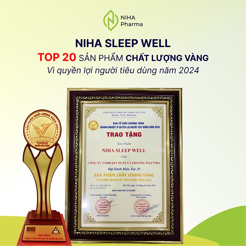 NIHA Sleep Well vinh dự đạt Top 20 Sản Phẩm Chất Lượng Vàng - 1