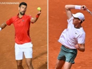 Sinner tranh số 1 với Djokovic, định đoạt ở Roland Garros (Bảng xếp hạng tennis 27/5)