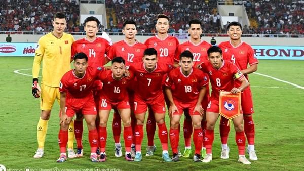 Tuyển Việt Nam hướng đến 2 trận cuối tại Vòng loại thứ 2 World Cup 2026. Ảnh: VFF