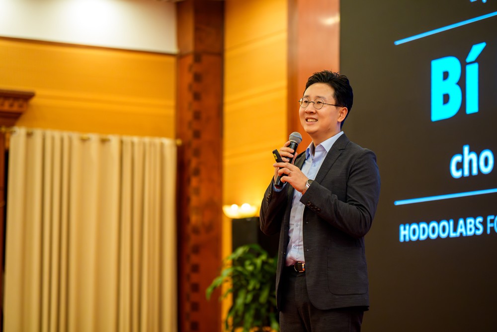 Ông Kim Min Woo - Founder &amp; CEO Hodoo labs chia sẻ tại sự kiện