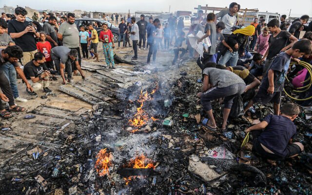 Cuộc không kích của Israel đã gây ra thiệt hại đáng kể ở khu trại tị nạn của người Palestine ở Rafah, miền nam Dải Gaza.