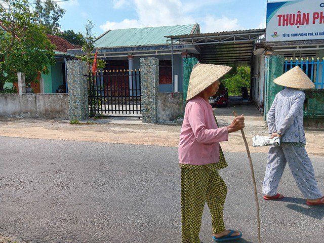 Khu đất Trường Mẫu giáo Phong Phú (xã Quế Thuận) sau khi bán thanh lý đã được người dân làm nhà kiên cố