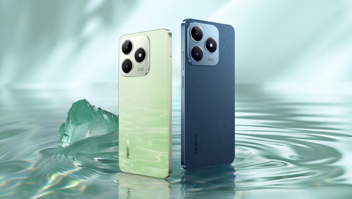 2 tuỳ chọn màu của điện thoại Realme.