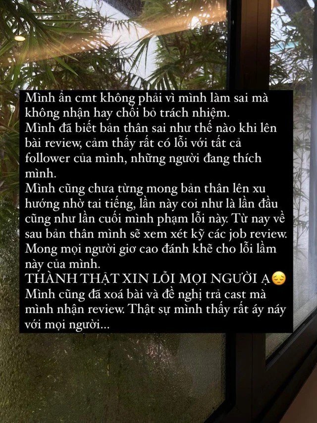 Diễn viên "Tết Ở Làng Địa Ngục" xin lỗi vì rì-viu quán cà phê "hẹn hò giấu mặt" - 1