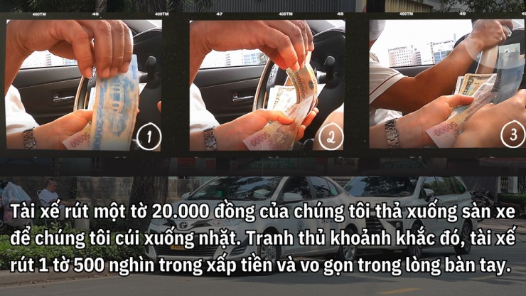 ĐIỀU TRA: Tái diễn nạn tài xế taxi tráo tiền ở TP.HCM - BÀI 1: Lật mặt các chiêu trò xảo thuật tráo tiền - 3