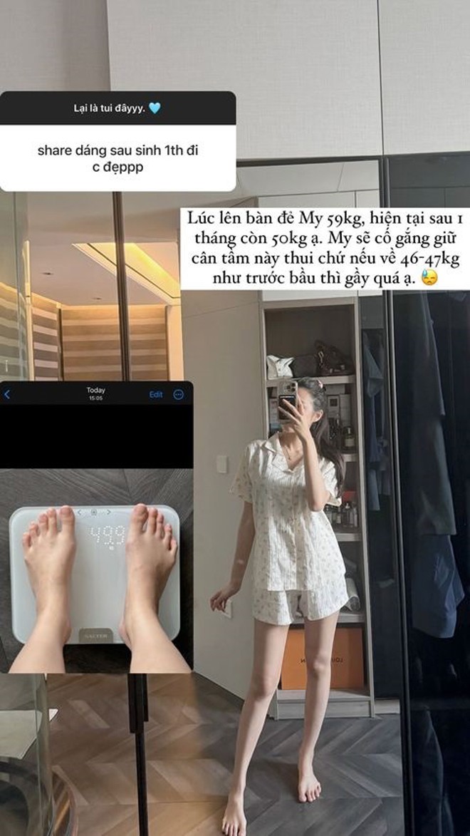 Hải My nhanh chóng lấy lại vóc dáng sau sinh